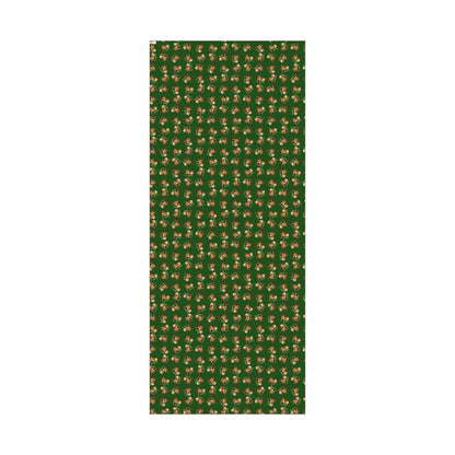 Gift Wrap Paper — Festive Gingerbread Dog Pattern (Holiday Wrapping)