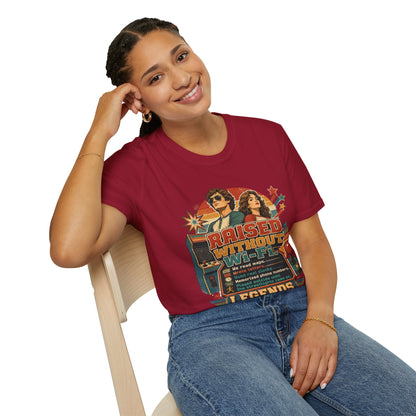 Raised Without Wi‑Fi T-Shirt — Retro 'Legends' Vintage Graphic Tee