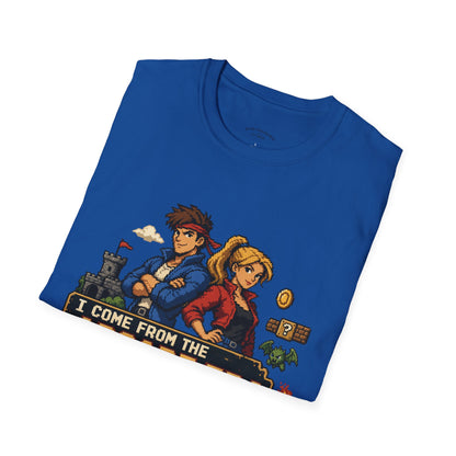Retro Arcade Era T-Shirt — Pixel RPG Game Tribute