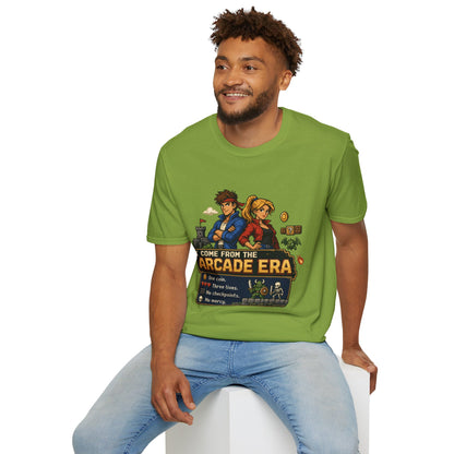 Retro Arcade Era T-Shirt — Pixel RPG Game Tribute
