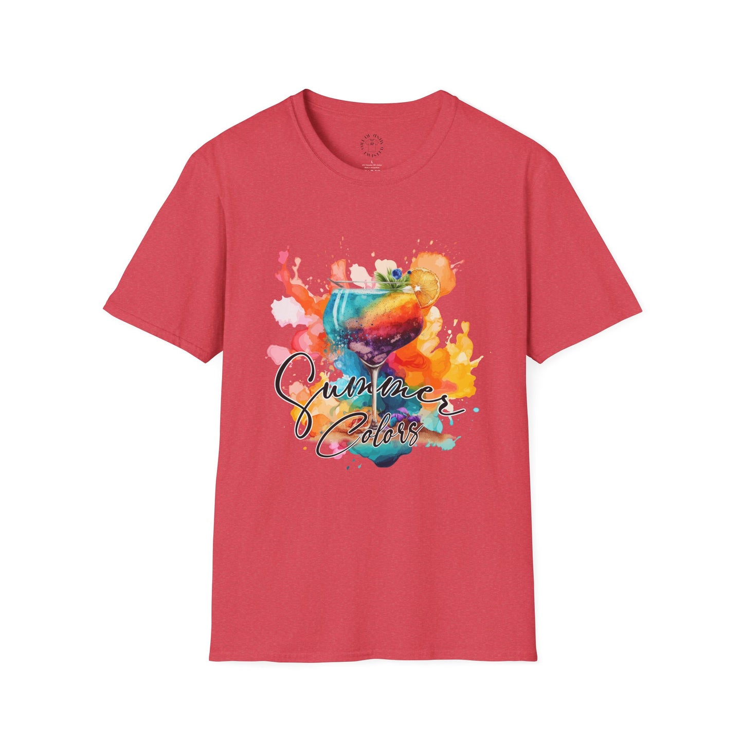 Colorful Artistic T-Shirt with Inspirational Design, Unisex Softstyle Tee, Gift for Art Lovers, Casual Wear, Birthday Gift Idea