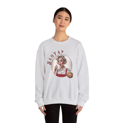 Funny Cookie Lover Sweatshirt - Retro Design - Santa? Christmas