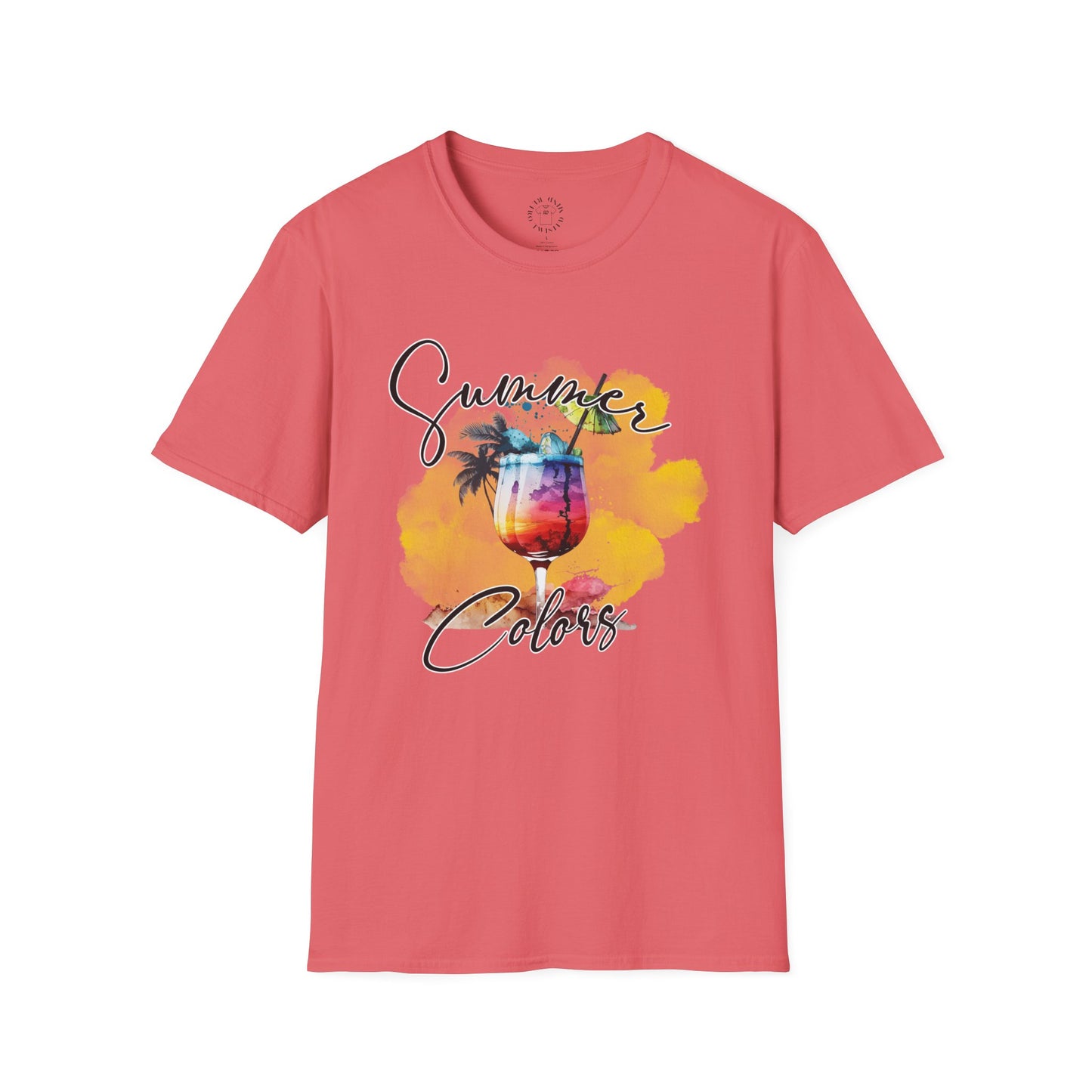 Summer Colors T-Shirt, Unisex Tee for Beach Days, Vacation Style, Summer Outing, Travel Shirt, Gift for Him/Her