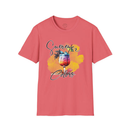Summer Colors T-Shirt, Unisex Tee for Beach Days, Vacation Style, Summer Outing, Travel Shirt, Gift for Him/Her