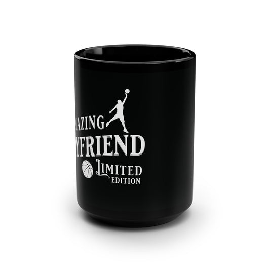 Amazing Boyfriend, Basketball, Valentine's  day gift for him .Black Mug