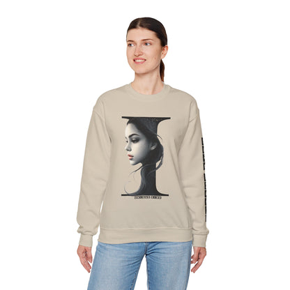Letter I, Stylish Artistic Sweatshirt, Trendy Crewneck, Graphic Sweater, Cozy Unisex Top, Unique Gift for Art Lovers, Everyday Comfort