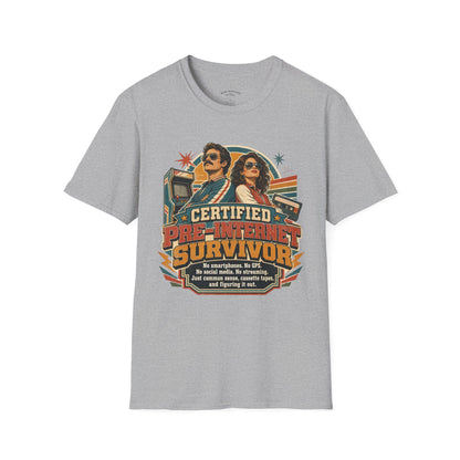 Certified Pre-Pandemic Survivor T-Shirt — Retro 70s Vintage Graphic