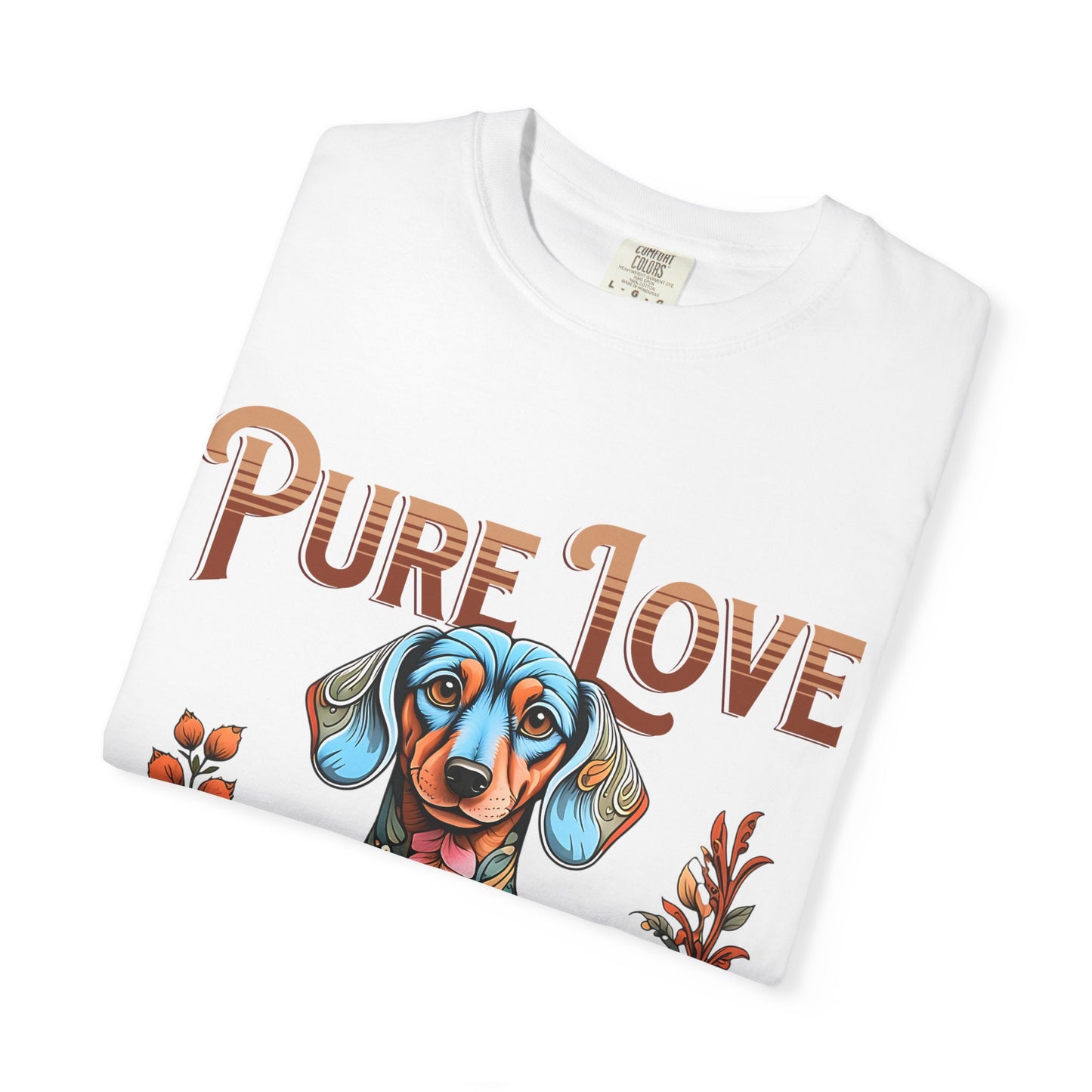 Cute Dachshund 'Pure Love' Unisex T-shirt - Perfect for Dog Lovers
