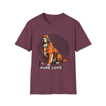 Pure Love Dog T-Shirt - Unisex Softstyle Pet Lover Tee