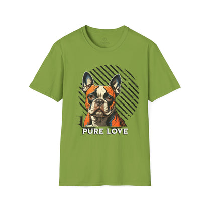 Pure Love French Bulldog Unisex Softstyle T-Shirt