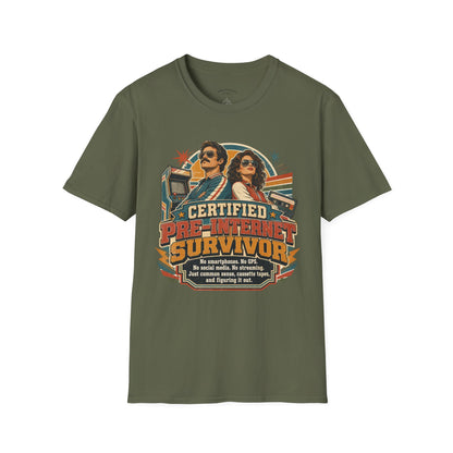Certified Pre-Pandemic Survivor T-Shirt — Retro 70s Vintage Graphic