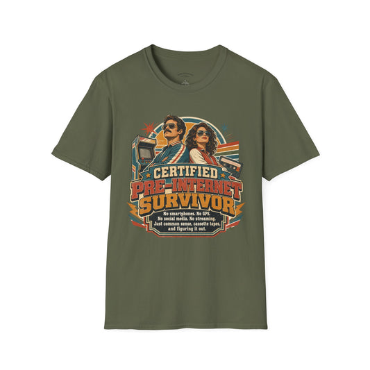 Certified Pre-Pandemic Survivor T-Shirt — Retro 70s Vintage Graphic