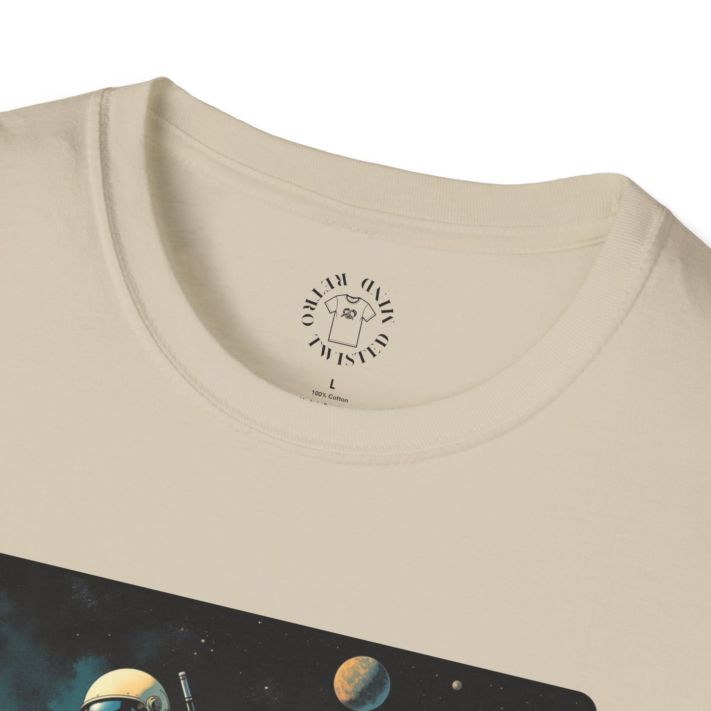 Vintage Space Explorer T-Shirt - 'My Game My Rules' golf, moon,sport