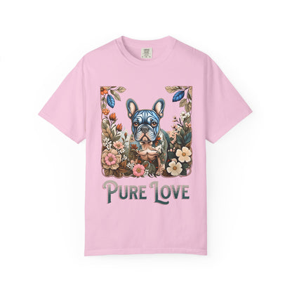 Pure Love Unisex Garment-Dyed T-Shirt - Perfect for Dog Lovers