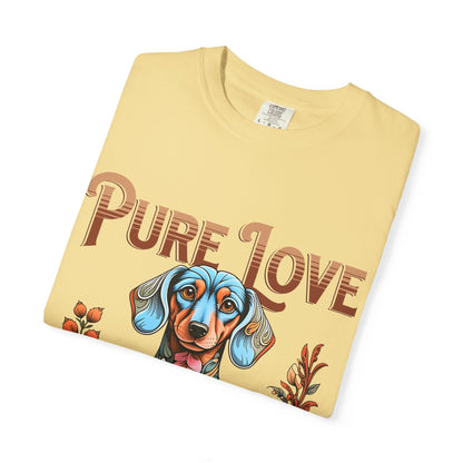 Cute Dachshund 'Pure Love' Unisex T-shirt - Perfect for Dog Lovers