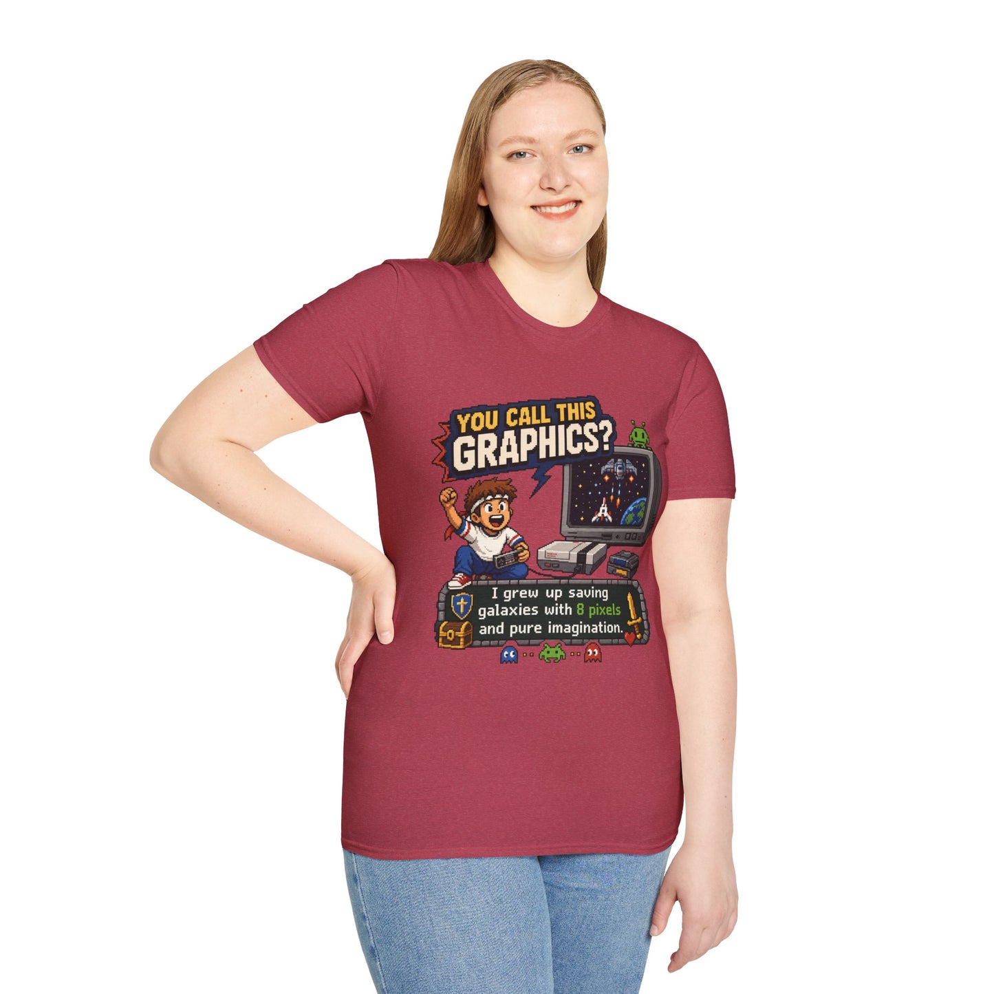 T-Shirt — "You Call This Graphics?" Retro Gamer Vintage Video Game Tee
