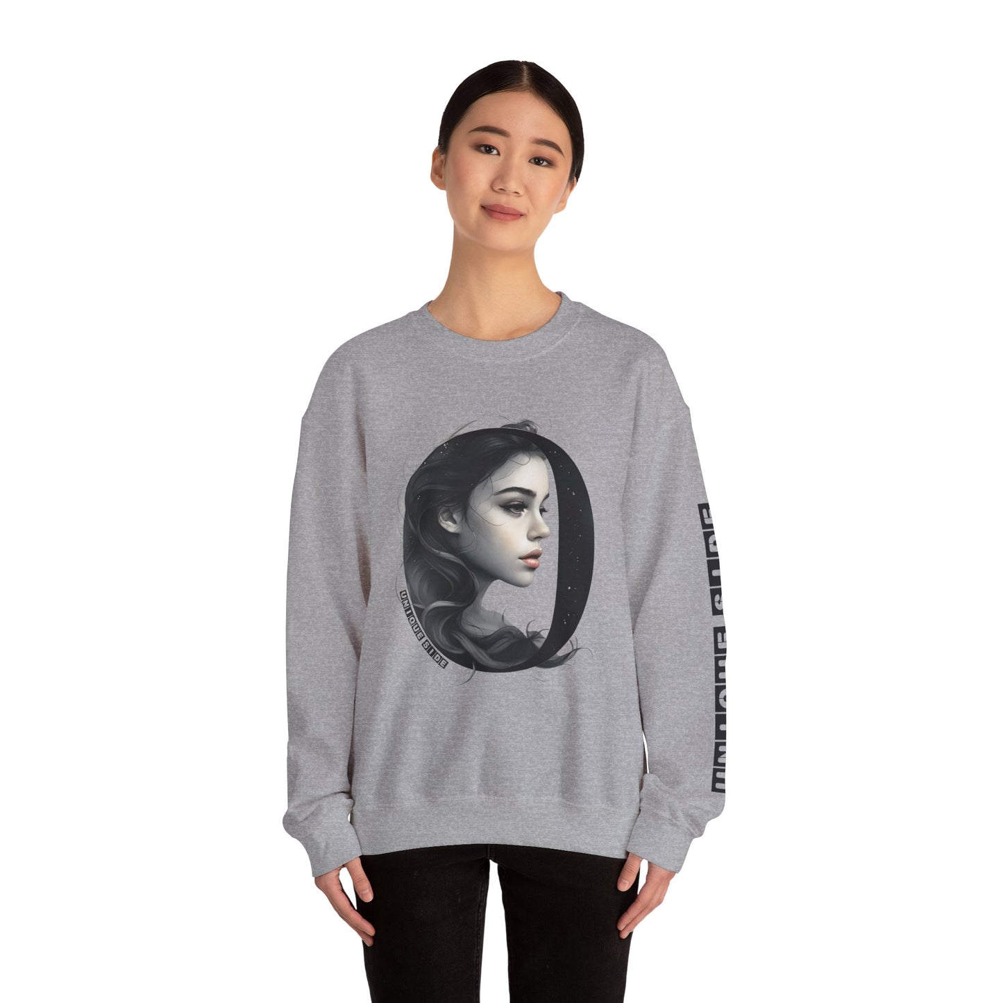 Letter O, Stylish Artistic Sweatshirt, Trendy Crewneck, Graphic Sweater, Cozy Unisex Top, Unique Gift for Art Lovers, Everyday Comfort