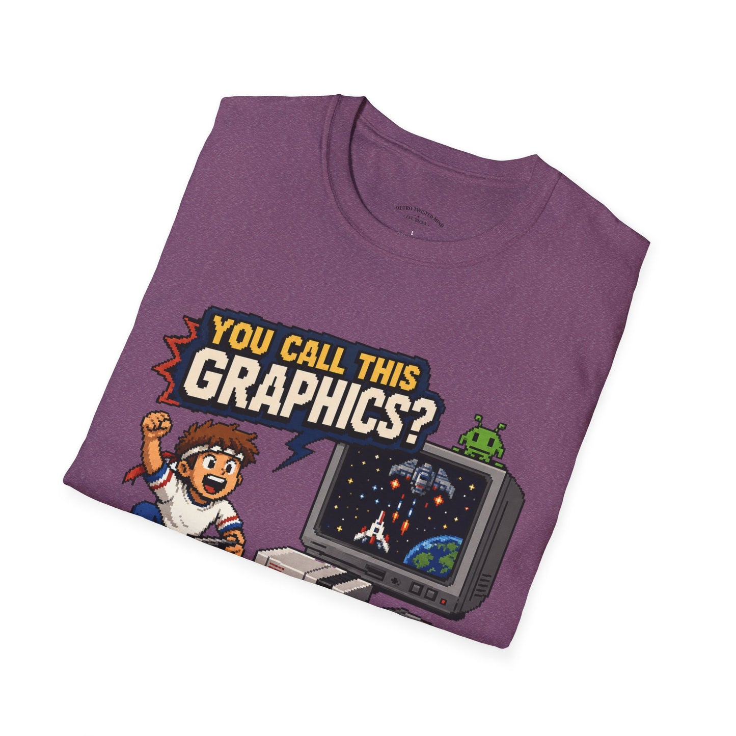T-Shirt — "You Call This Graphics?" Retro Gamer Vintage Video Game Tee