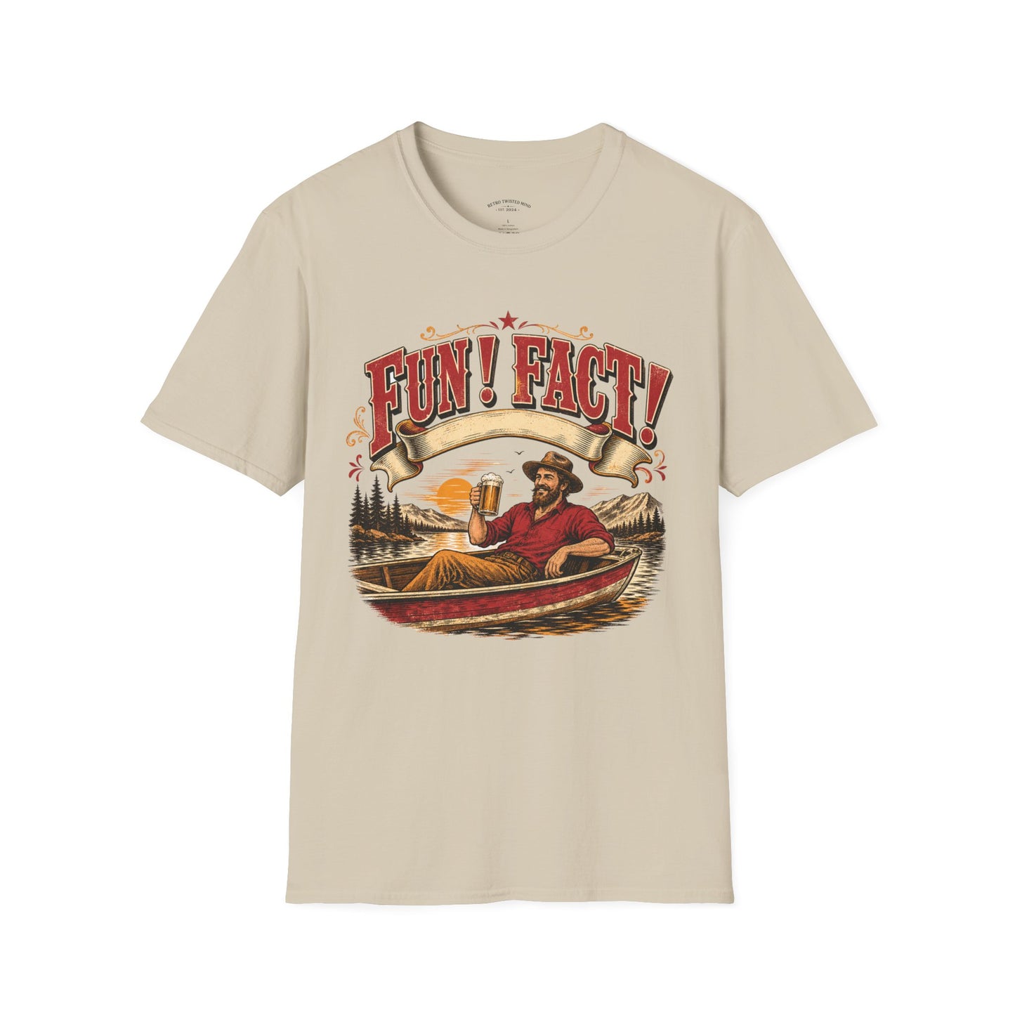 Fun! Fact! T-Shirt — Vintage Beer Drinker Graphic Tee