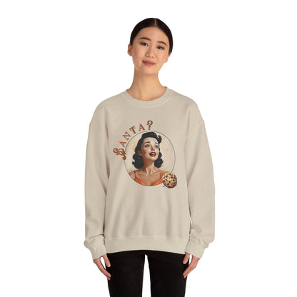 Funny Cookie Lover Sweatshirt - Retro Design - Santa? Christmas