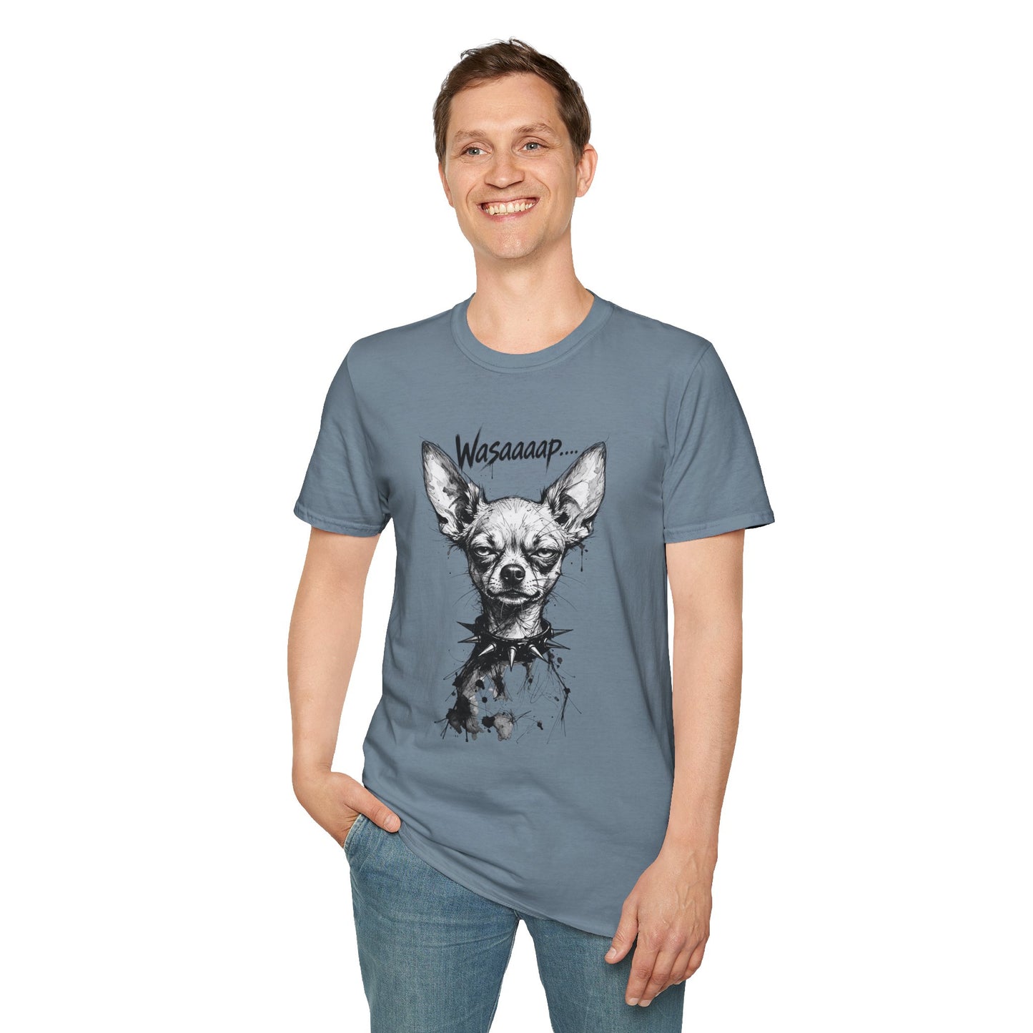 Chihuahua 'Wasaaaap' Graphic T-Shirt — Funny Dog Tee for Pet Lovers