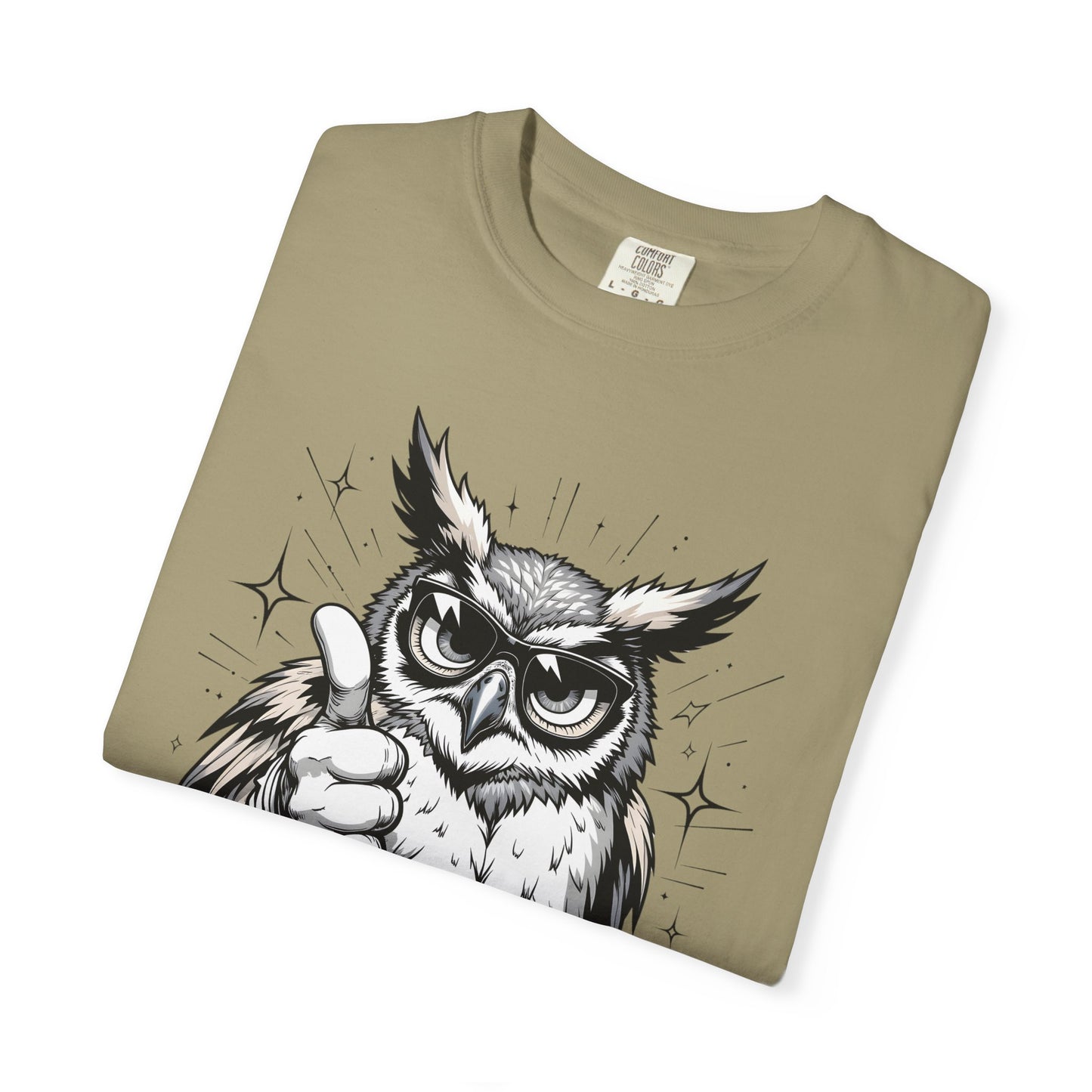 Good Job Owl T-Shirt — Thumbs-Up Retro Owl Graphic Tee