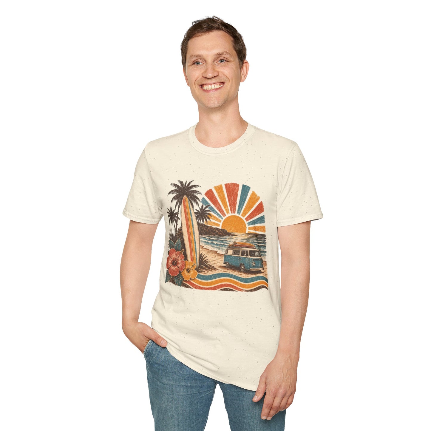 Retro Surf Sunset T-Shirt