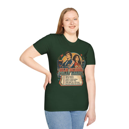 T-Shirt — Retro 'Old School' Arcade Couple Vintage Gamer Tee