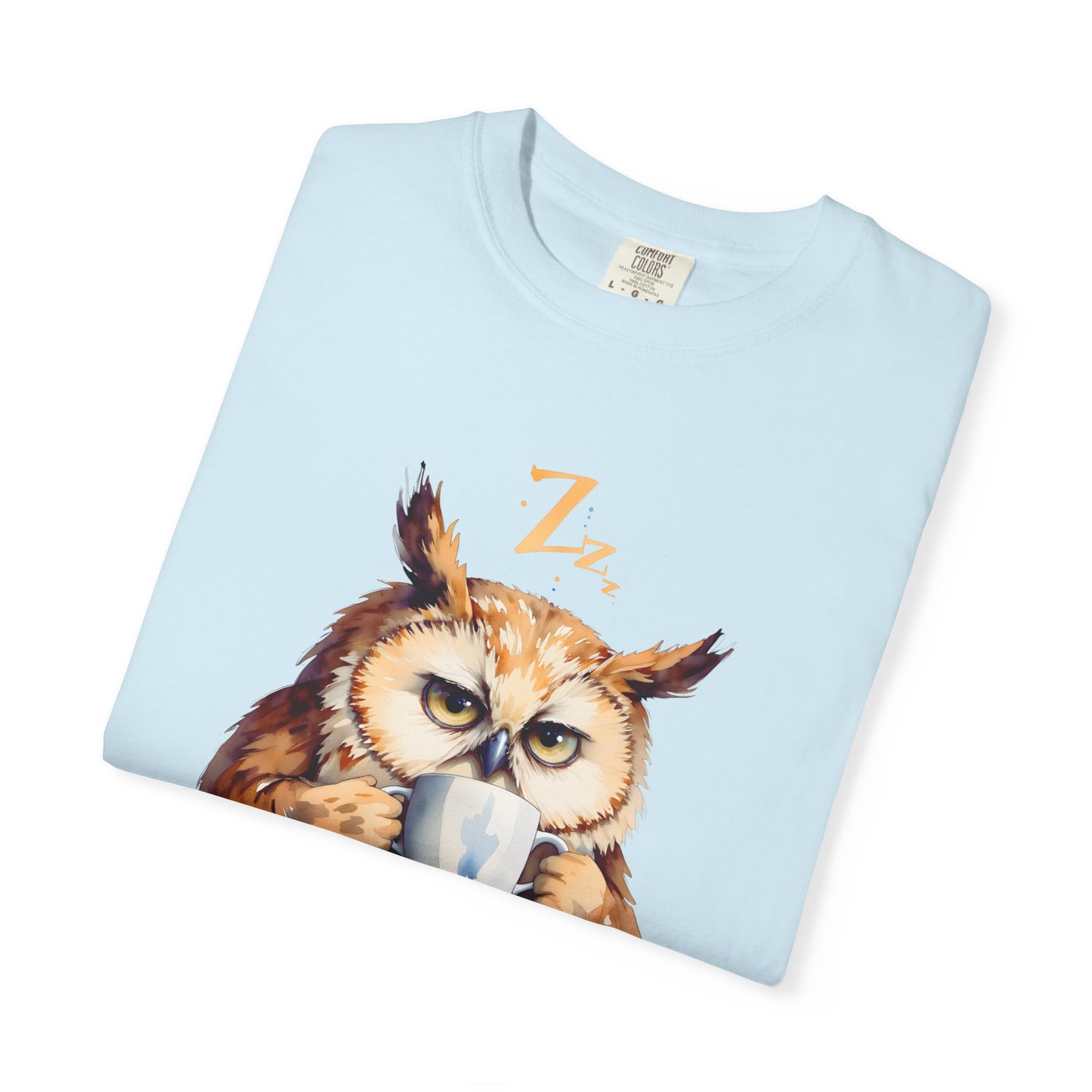 Not Ready Yet Owl T-Shirt — Cute Coffee Morning Graphic Tee