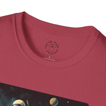 Vintage Space Explorer T-Shirt - 'My Game My Rules' golf, moon,sport