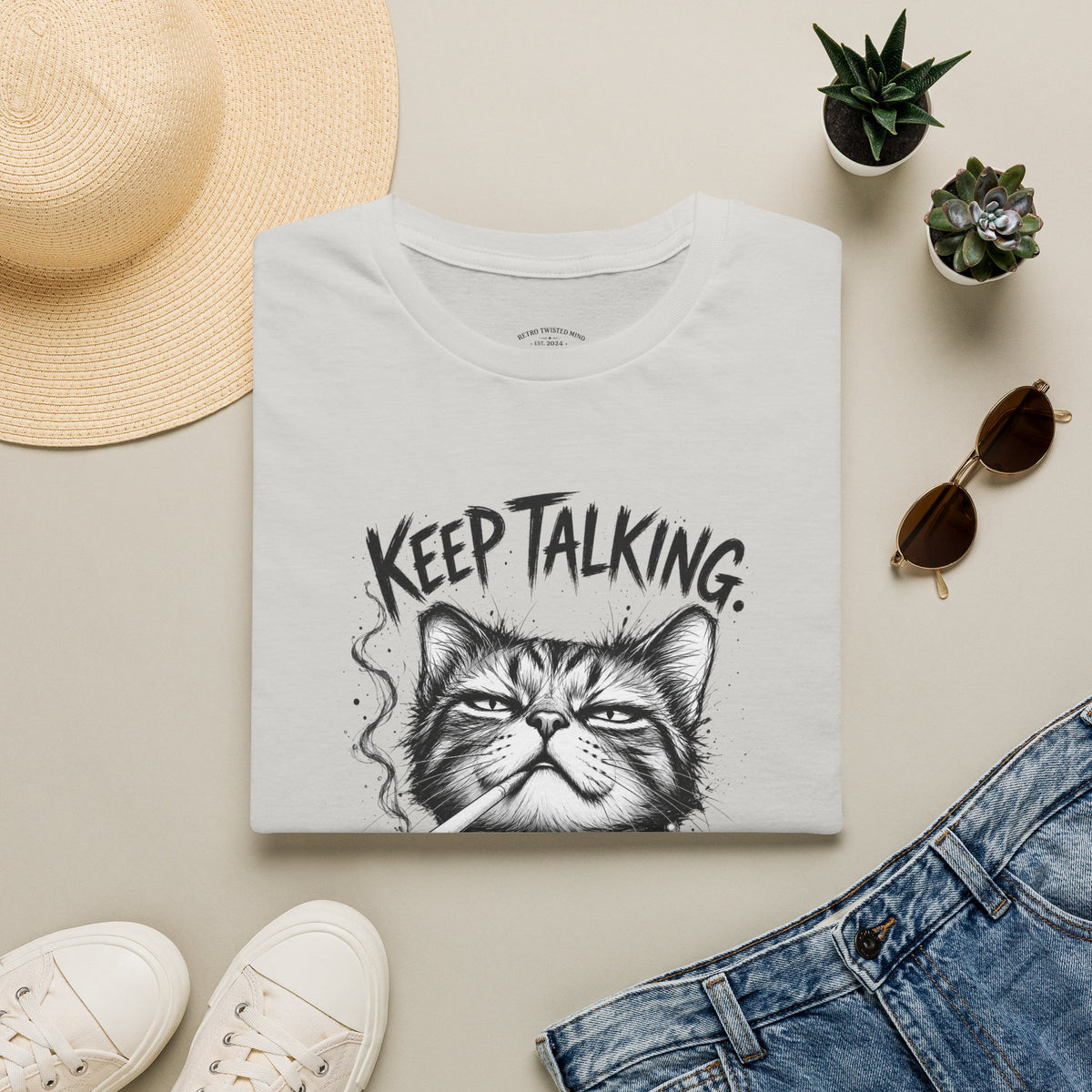 Keep Talking, I'm Judging Cat T-Shirt
