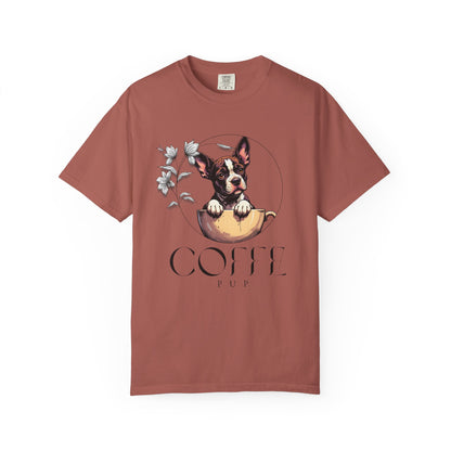 Coffee Pup Unisex Garment-Dyed T-shirt