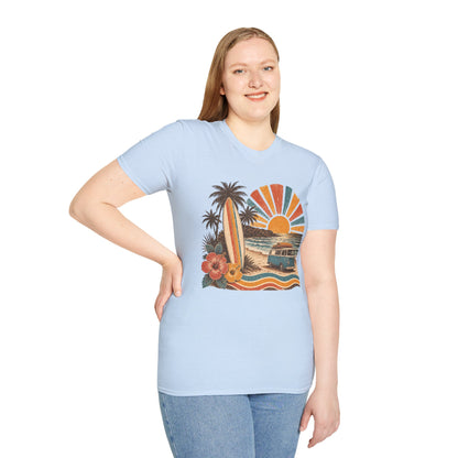 Retro Surf Sunset T-Shirt