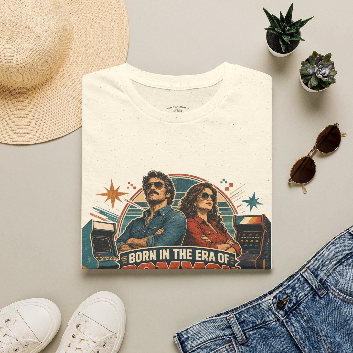 Born in the Era of Common Sense T-Shirt — Retro 70s Vintage Political Graphic Tee