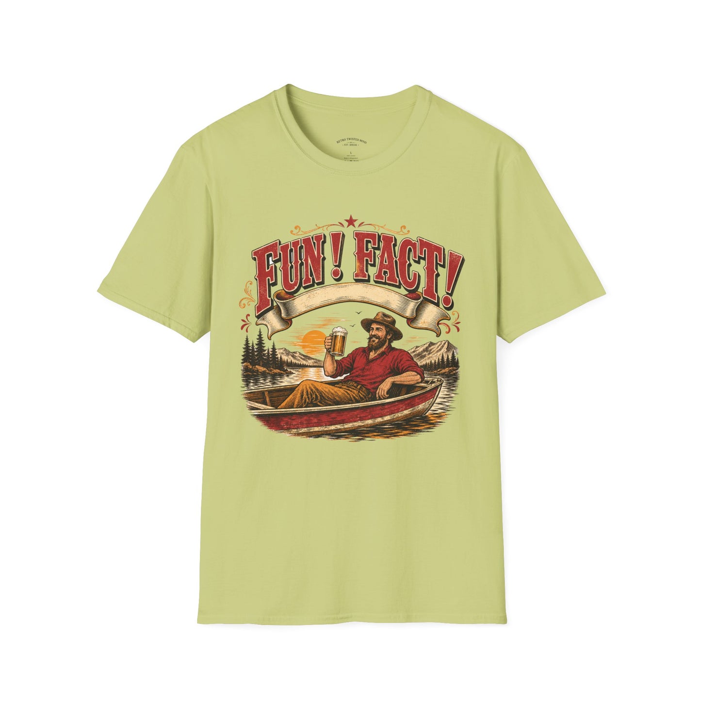 Fun! Fact! T-Shirt — Vintage Beer Drinker Graphic Tee