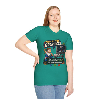 T-Shirt — "You Call This Graphics?" Retro Gamer Vintage Video Game Tee