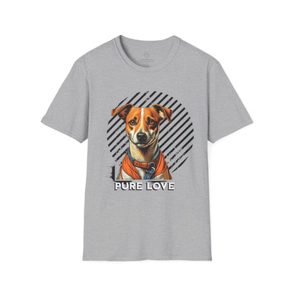 Pure Love Dog Unisex T-Shirt - Softstyle Cotton Tee for Animal Lovers