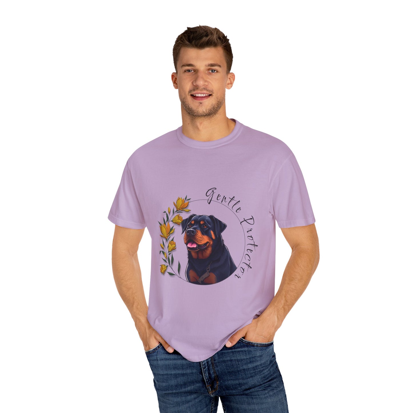 Gentle Protector Unisex Garment-Dyed T-Shirt - Dog Lover Apparel