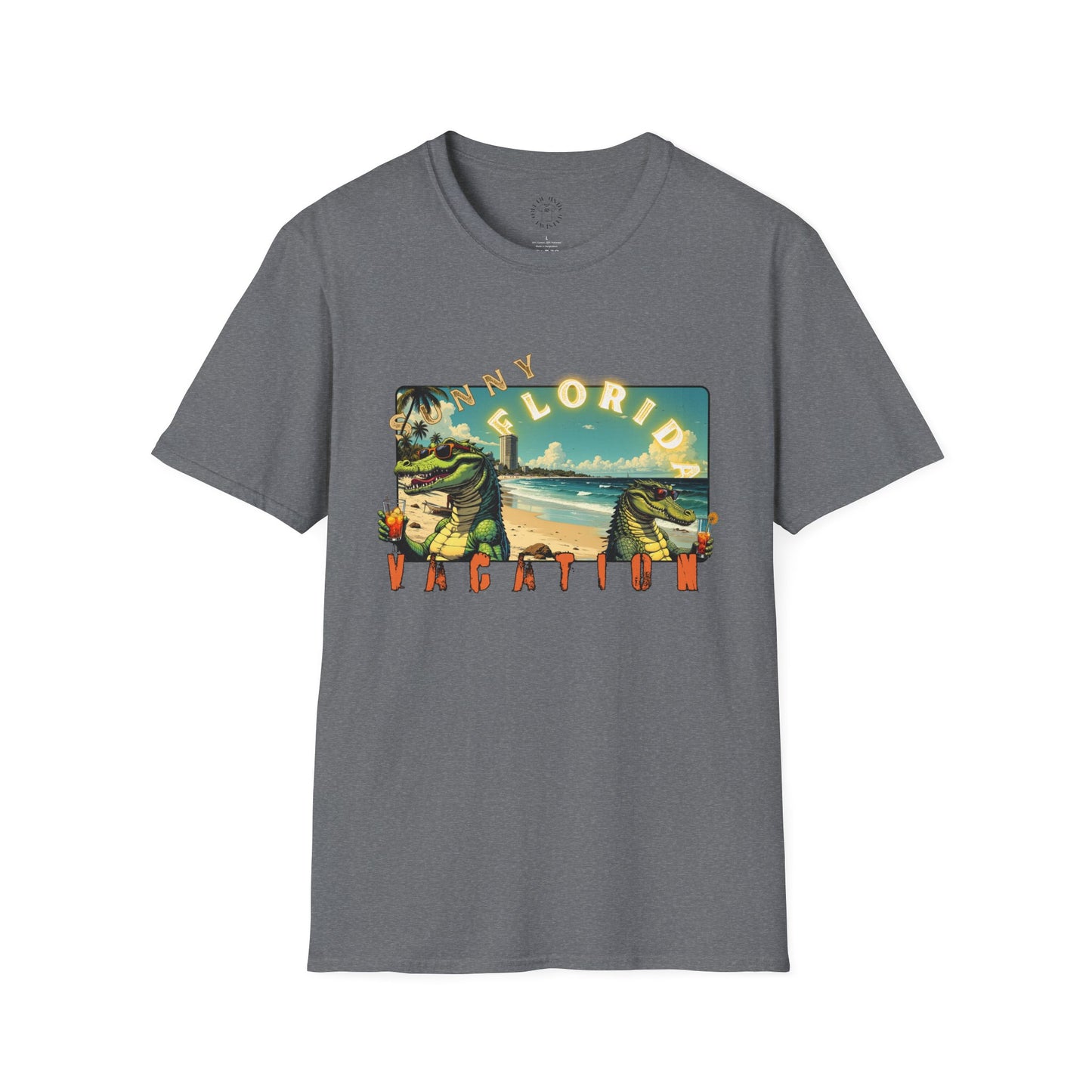 Sunny Florida Vacation T-Shirt - Unisex Softstyle Tee for Travel Lovers
