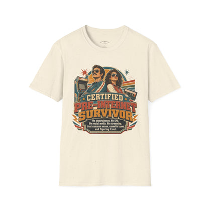 Certified Pre-Pandemic Survivor T-Shirt — Retro 70s Vintage Graphic