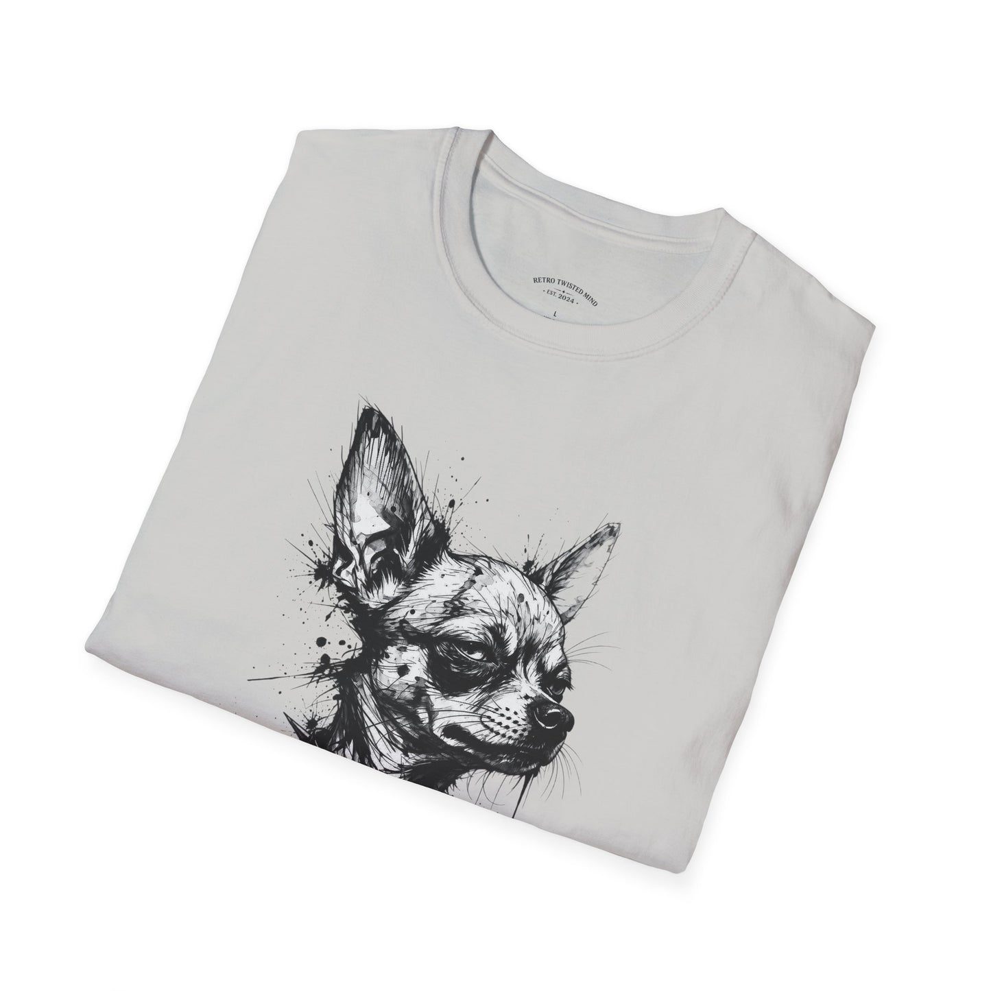 Chihuahua Portrait T‑Shirt — "I'm Not Here, That's an Illusion"