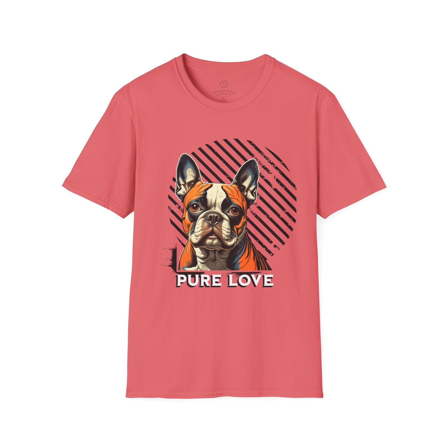 Pure Love French Bulldog Unisex Softstyle T-Shirt