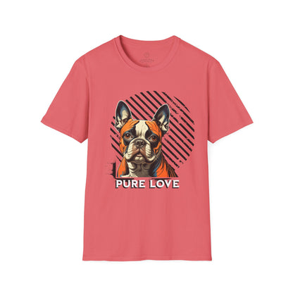 Pure Love French Bulldog Unisex Softstyle T-Shirt