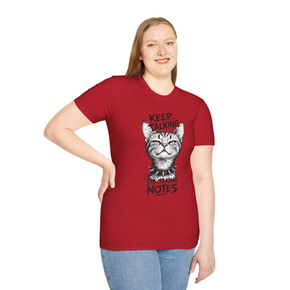 Keep Talking I'm Taking Notes Cat T‑Shirt
