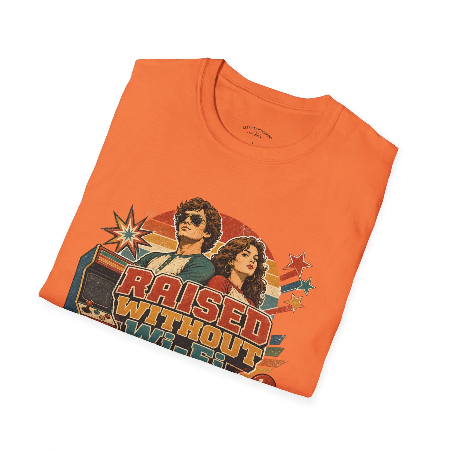 Raised Without Wi‑Fi T-Shirt — Retro 'Legends' Vintage Graphic Tee