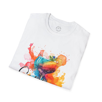 Colorful Artistic T-Shirt with Inspirational Design, Unisex Softstyle Tee, Gift for Art Lovers, Casual Wear, Birthday Gift Idea