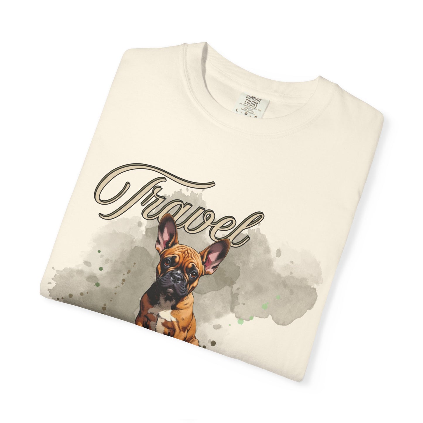 Travel Time Unisex Garment-Dyed T-Shirt - Perfect for Dog Lovers & Adventurers