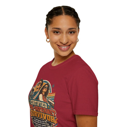 Certified Pre-Pandemic Survivor T-Shirt — Retro 70s Vintage Graphic