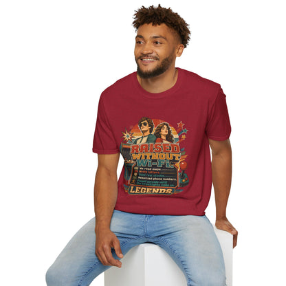 Raised Without Wi‑Fi T-Shirt — Retro 'Legends' Vintage Graphic Tee