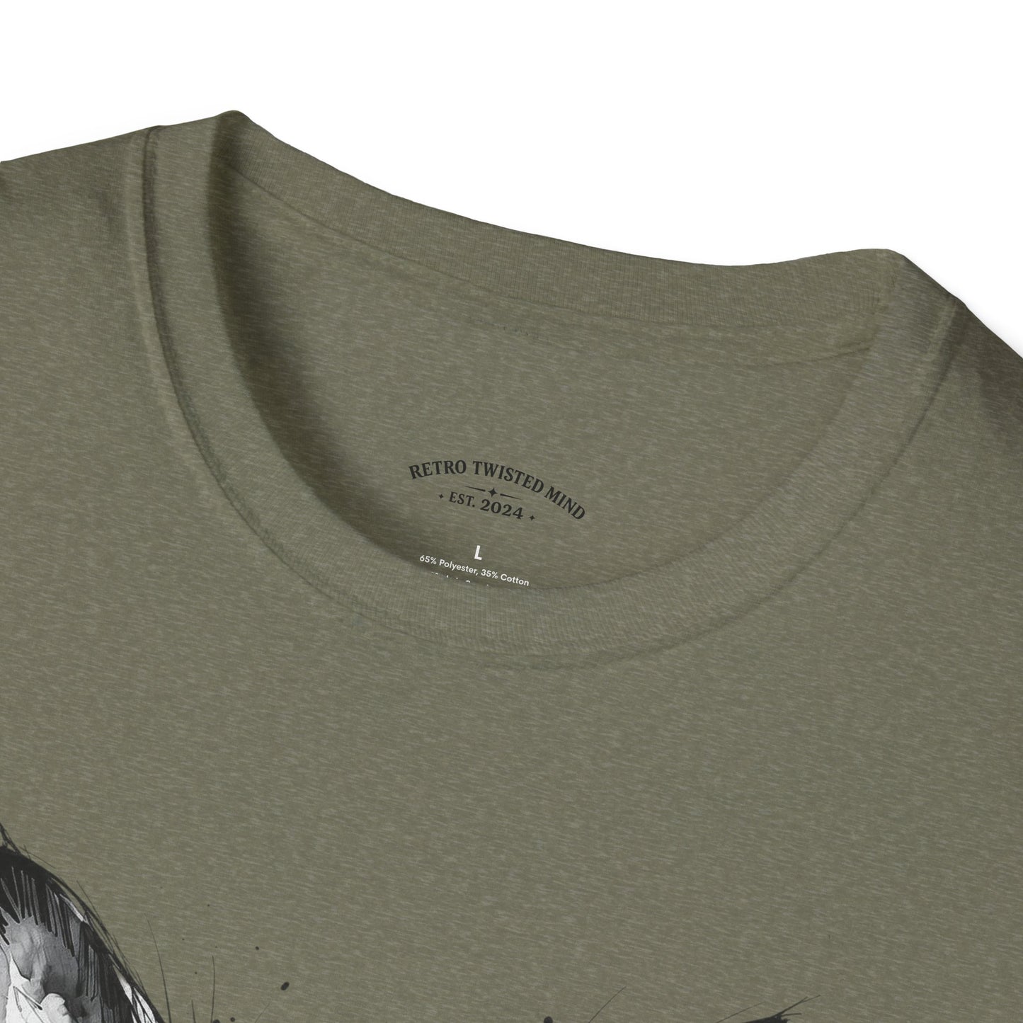 Chihuahua Portrait T‑Shirt — Expressive Black & White Dog Art Tee